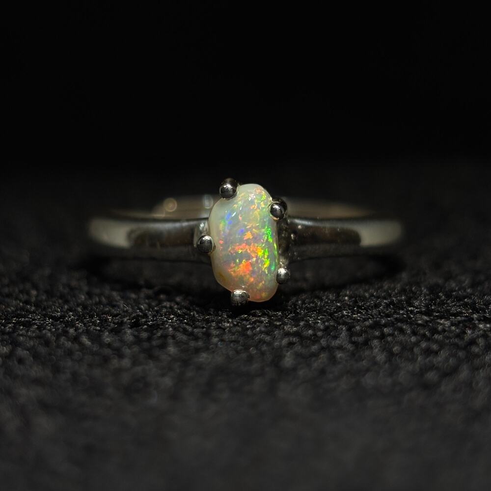 Eloquent Australian Coober Pedy Opal Ring